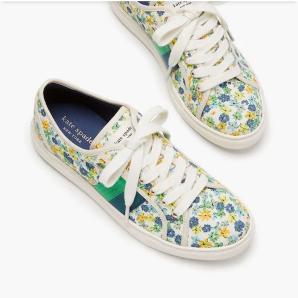 kate spade Shoes - NIB Kate Spade Izzy Sneakers Floral Medley Parch Size 7.5 RV $118